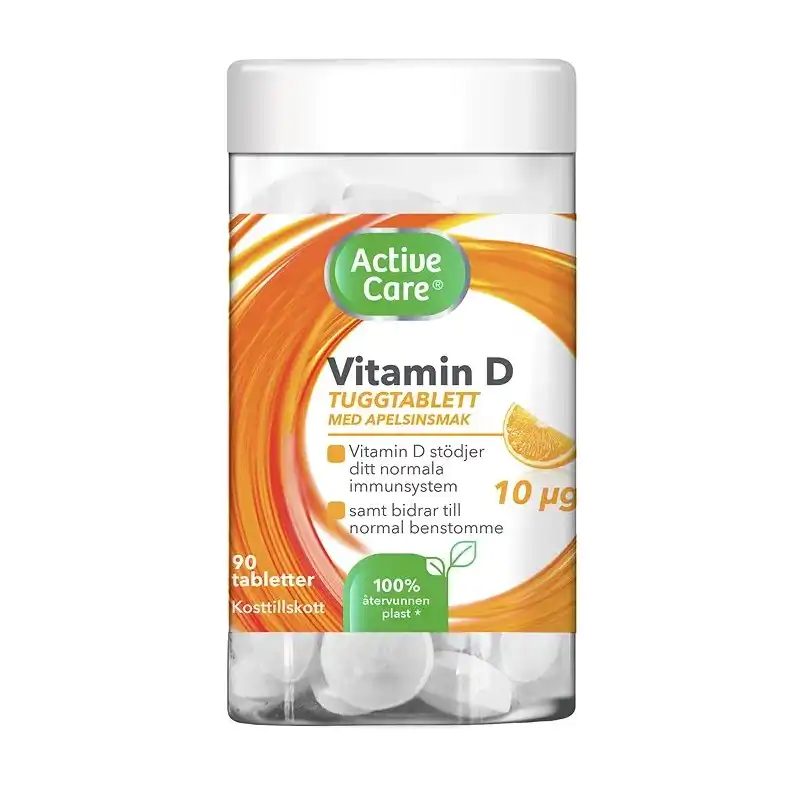 Active Care Vitamin D 90 Chewable Tablets